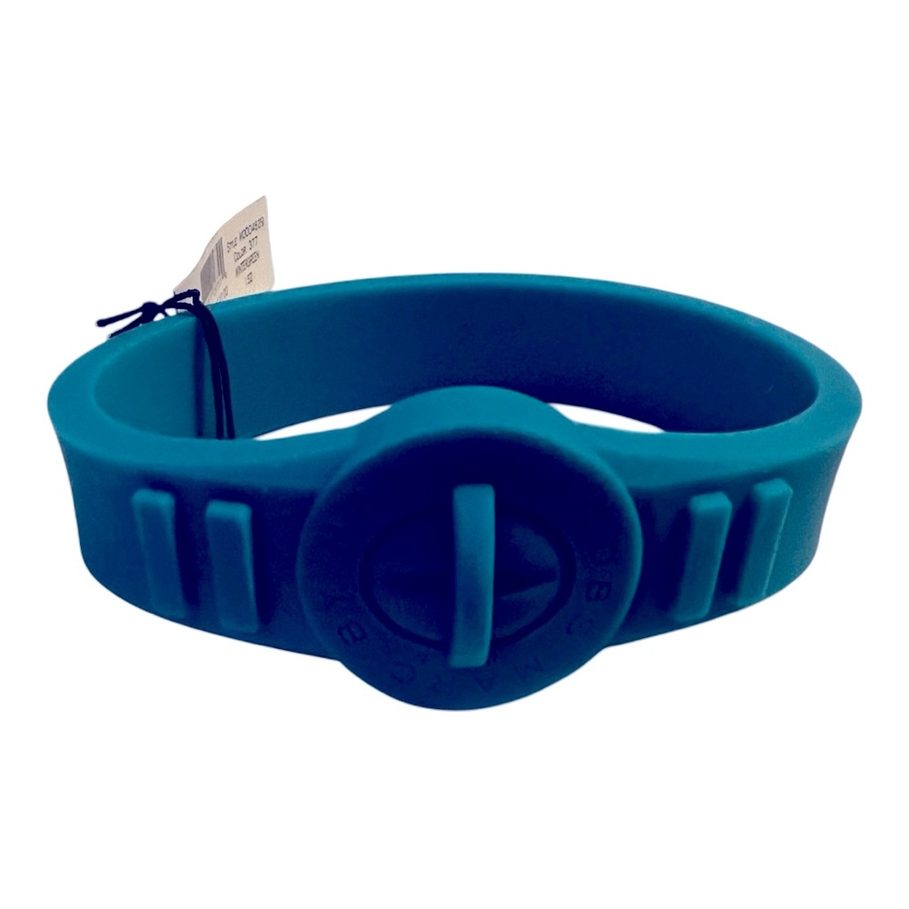 Marc by Marc Jacobs Teal rubber bracelet